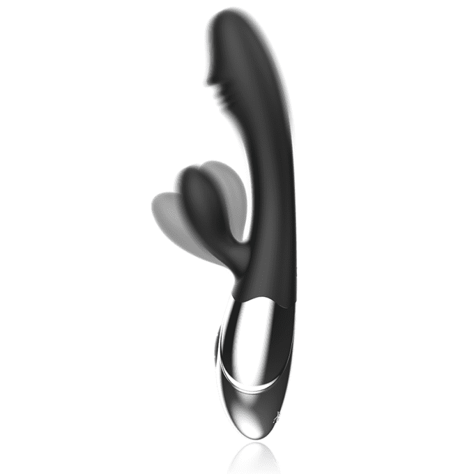 Stimulateur vibrant clitoris & point G - Black&Silver
