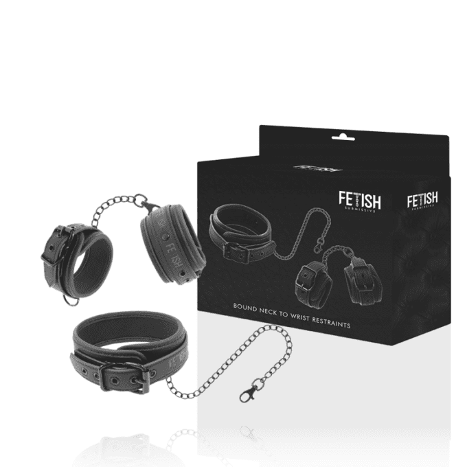 Collier et menottes avec chaine - Fetish submissive