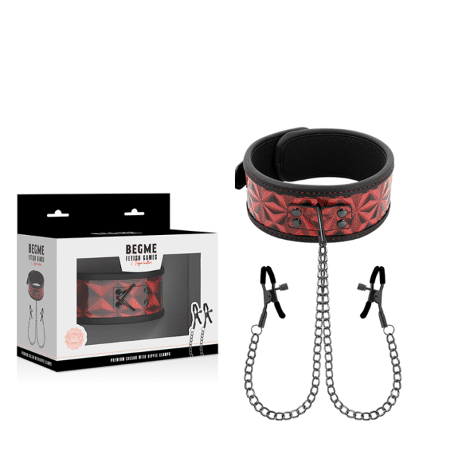 Collier avec pince tétons premium - Begme