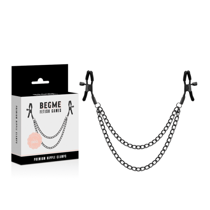 Pince tétons premium avec chaînes - Begme