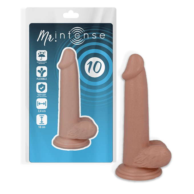 Pénis réaliste 18 cm ø 3.4 cm n°10 - Intense