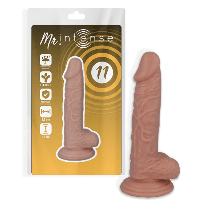 Pénis réaliste 18 cm ø 3,8 cm n°11 - Intense