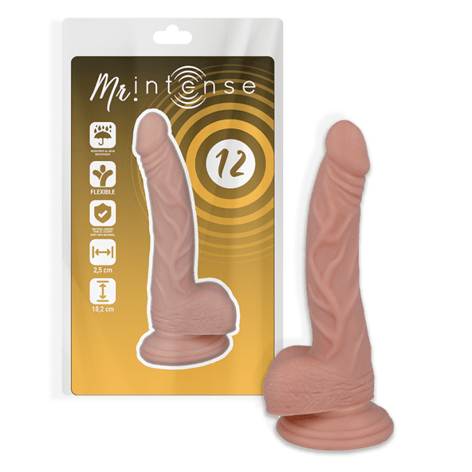 Pénis réaliste 18,2 cm ø 2,5 cm n°12 - Intense