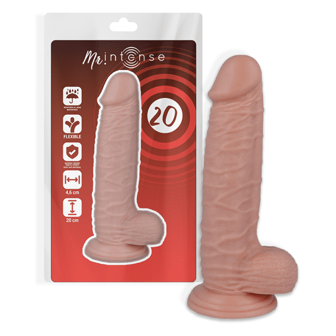 Pénis réaliste 20 cm ø 4,6 cm n°20 - Intense