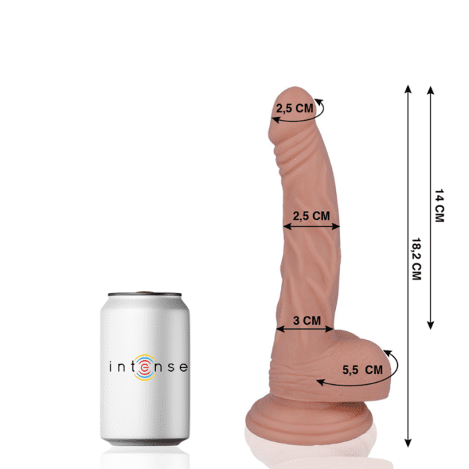 Pénis réaliste 18,2 cm ø 2,5 cm n°12 - Intense