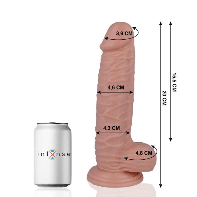 Pénis réaliste 20 cm ø 4,6 cm n°20 - Intense
