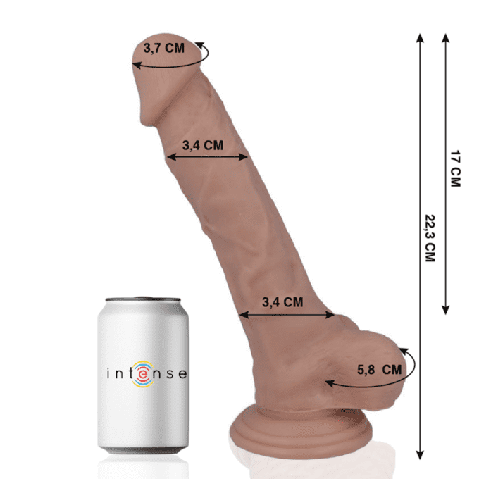 Pénis réaliste 22,3 cm ø 3,4 cm n°28 - Intense