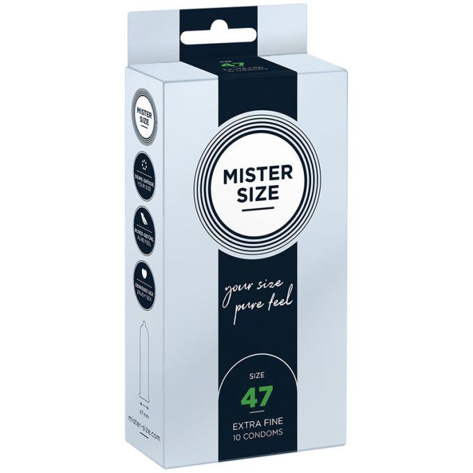 Préservatif taille adaptée (XS à XXXL) - Mister size