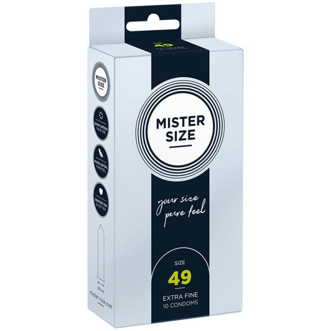 Préservatif taille adaptée (XS à XXXL) - Mister size