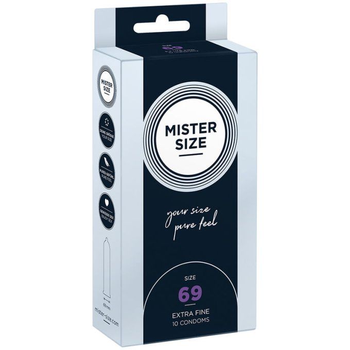 Préservatif taille adaptée (XS à XXXL) - Mister size
