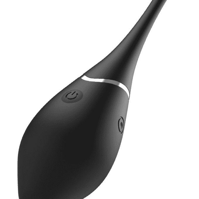 Œuf vibrant + télécommande - Black&Silver