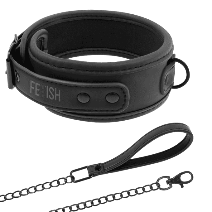 Collier de soumission avec chaîne - Fetish submissive
