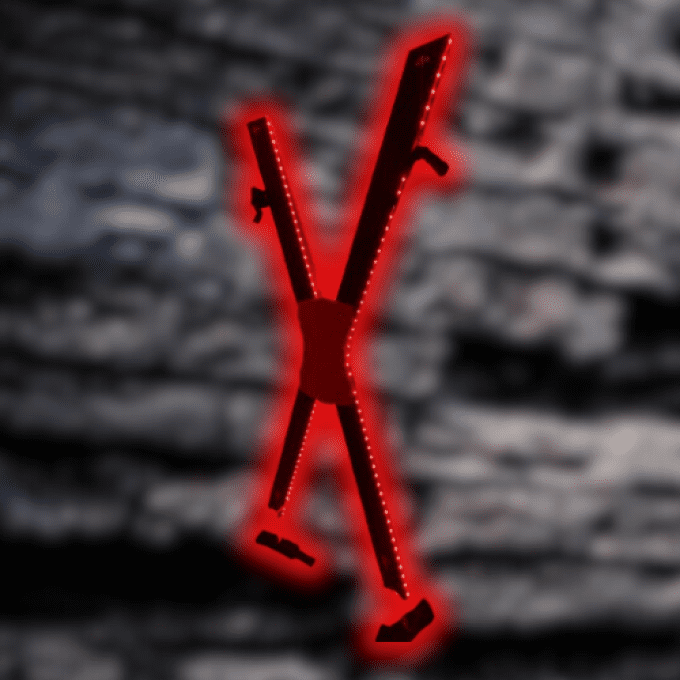 Croix de bondage confort Saint-André (LED optionnel)